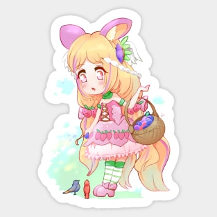 Little cute girl Sticker